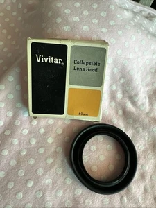 Vintage Vivitar Collapsible Lens Hood Rubber 49mm Made in Japan w/ Original Box - Picture 1 of 8