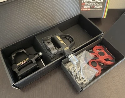 Nuevos pedales de bicicleta de carbono HT Racing PK01 199 g par de tacos compatibles con aspecto incluidos Foto 1 de 4