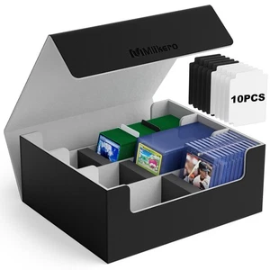 Mazzo di Carte Custodia per Carte Collezionabili 1800+, Scatola Porta Carte Collezionabili per Magnetico... - Foto 1 di 7