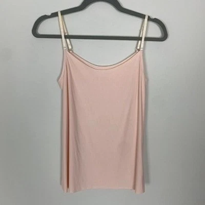 Commando Butter 吊带背心浅粉色莫代尔混纺意大利面表带小号 — 第 1/4 张图片