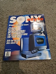 Vintage Fall/Winter 1997 Sony Style Catalog Electronics Computers Audio TVs CD - Photo 1/8