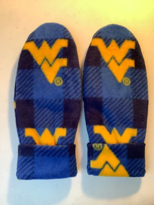 West Virginia WVU Mountaineers HANDCRAFTED Mujer’s FLEECE Mitones NCAA Guantes Foto 1 de 4
