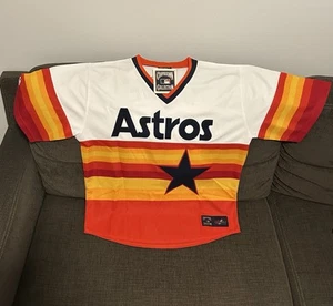Majestic Authentic Houston Astros Jose Altuve Retro Throwback Jersey Men’s Sz M - Picture 1 of 6