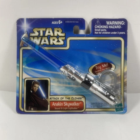 2002 New Star Wars Attack The Clones Anakin Skywalker Sound & Light Lightsaber Cover