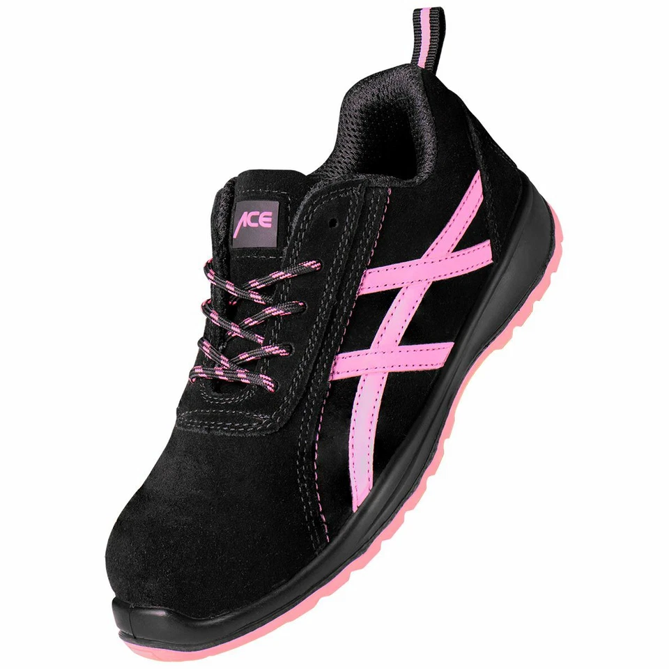 ACE Aurora S1-Arbeitsschuhe Leder Schuhe mit Stahlkappe Damen Sicherheitsschuhe  - Bild 1 von 4