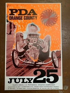 Póster de colección NHRA OCIR Pro Dragster Championship carreras de arrastre 22x14 combustible superior - Imagen 1 de 1