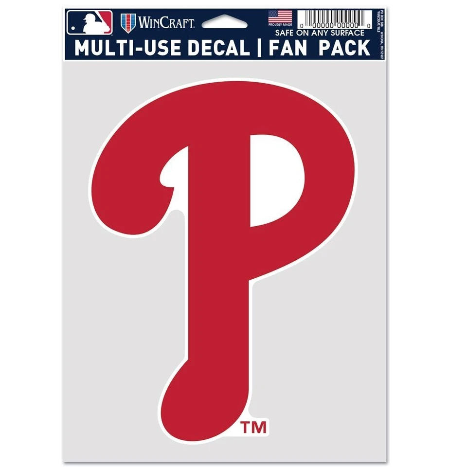 PHILADELPHIA PHILLIES 1-MULTI USE DECALS FAN PACK NEW WINCRAFT 😎⚾ - Image 1 of 1