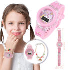 Wrist Bracelet Girl Child Cartoon Watch Wristwatch Unicorn Set Birthday Gift Uk
