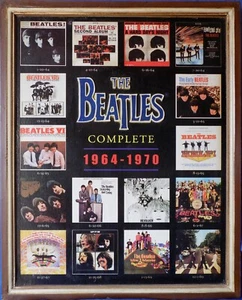 The BEATLES Classic American Album Covers 1964- 1970 Wall Art Vintage 1970's HTF - Picture 1 of 4
