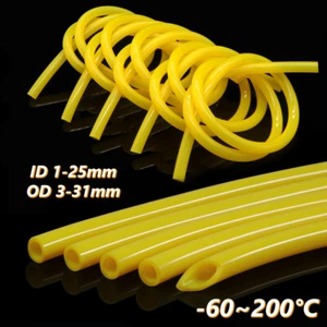 Tubo de silicona de grado alimenticio tubo de agua de leche de cerveza manguera de goma suave de alta temperatura amarillo - Imagen 1 de 8