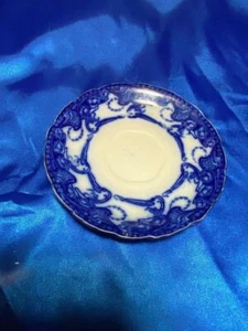 RARE Antique Flow Blue "Delamere" Semi Porcelain Henry Alcock &Co. 6" Saucer - Picture 1 of 3