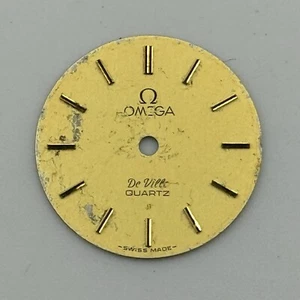 17.9mm Circular Omega De Ville Quartz Ladies Wristwatch Dial Spares Parts Swiss - Picture 1 of 7