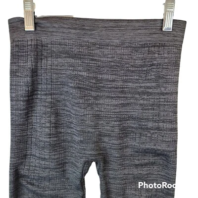 Steve Madden Gray Black Waffle Knit Leggings Size S/M - Image 1 of 4