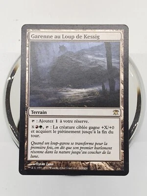 MTG French Kessig Wolf Run Innistrad LP Garenne Au Loup De Kessig - Image 1 of 2