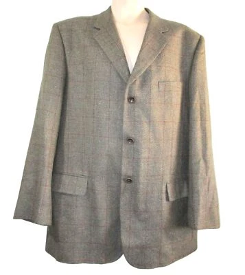 Zino Lanificio di Pray Italiano Lana Seda Ventana Tweed Para Hombres 42 Usado en Excelente Condición Forrado Foto 1 de 4