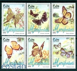 1991 mariposas y flores/plantas, mariposas, caribeñas, 3452, montado sin montar o nunca montado - Imagen 1 de 1