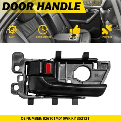 Left Driver Side Inside Interior Door Handle Fits for 2010-2013 Kia Forte Black - Image 1 of 4
