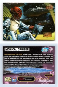 Mon Cal Cruiser #15 Star Wars Vehicles 1997 Topps Trading Card - Picture 1 of 1