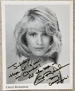Cheryl Richardson Signed / Inscribed Photo 8”X10” TV Jenny on General Hospital - Picture 1 of 2