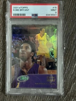 2001 eTopps Kobe Bryant #15 PSA Mint 9 - Image 1 of 2