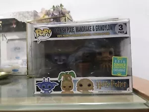 Harry Potter Mini Cornish Pixie Mandrake & Grindylow 3 Pk SDCC Funko Pop Rare - Picture 1 of 5