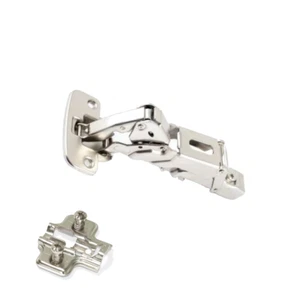 DTC, 155° Degree Hinge, Standard Close, Nickel Plated, Includes Euro Screw Hinge - Picture 1 of 1