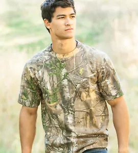 BROWNING REALTREE XTRA LONG or SHORT SLEEVE Camo T-shirts S-2XL 3XL HUNTING TEES - Picture 1 of 6