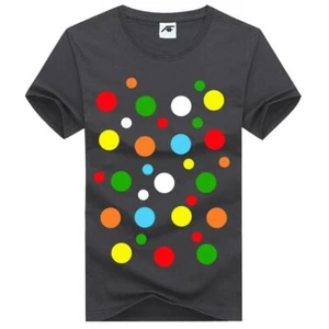 Jungen bunt gepunktet Pullover bedruckt TShirt Rundhalsausschnitt Freizeit Sommer Kleidung T-Shirts - Bild 1 von 5