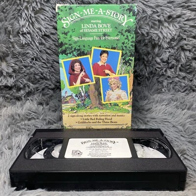 Sign-Me-a-Story: Sign Language Fun for Everyone! VHS Tape 1987 Linda Bove - Image 1 of 4