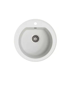 New Seima Above or Under Mount Arqstone Sink Round 1 Bowl 1 Taphole Integrated O - Bild 1 von 2