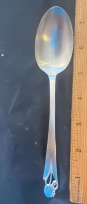 FRANK SMITH MADERA LIRIO PLATA ESTERLINA cubiertos 1 CUCHARA SOPERA OVALADA 7 1/4" CADA UNO Foto 1 de 2