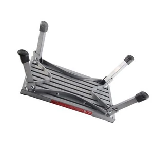 RV Step Stool Rubber Feet Silver Stable Alloy RV Foldable Step Stool - Picture 1 of 24