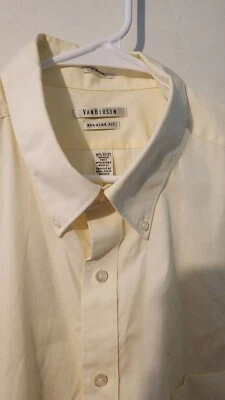 Van Heusen Men's Regular Fit Pinpoint Dress Shirt - Size: 18.5 - Image 1 of 4