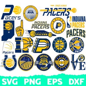 Logotipo de Indiana Pacers SVG, NBA Pacers Logo PNG, archivos cortados, SVG para Cricut - Imagen 1 de 1
