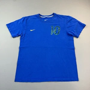 Nike Brazil National Team Shirt Mens Large Blue Neymar Jr # 10 Regular Fit Tee - Picture 1 of 12