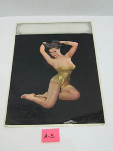 A-5 OLD VINTAGE 1968 COLOR PIN-UP SEXY LITHO 2 SIDED POSTER - Picture 1 of 2