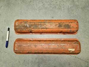 NICE Original Chevrolet Script Valve Covers Early Style Staggered 55 56 57 58 59 - Picture 1 of 5