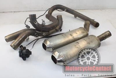 08-10 Ducati 848 SISTEMA DE ESCAPE COMPLETO TUBOS DE CABEZAL SILENCIADOR MEDIO Y DESLIZABLE Foto 1 de 4