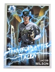 2023 Bowman Draft Chrome Jacob Wilson Transformative Talent Oakland #TT-17 - Picture 1 of 2