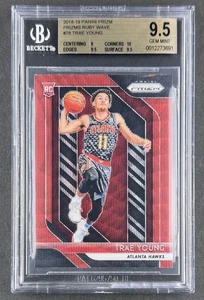Trae Young 2018 Panini Prizm Ruby Wave RC #76 BGS 9.5 GEM MINT - Hawks, ROOKIE - Picture 1 of 2