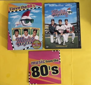MAJOR LEAGUE 1 & 2 LIKE & BRAND NEW DVD LOT + I LOVE THE 80’S CD FREE SHIPPING - Picture 1 of 15