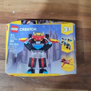 LEGO 31124 Creator 3 In 1 Super Robot Building Toy Set 159 Pieces  Box Wear - Picture 1 of 8