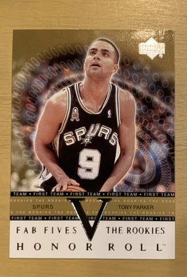 2001-02 Upper Deck Honor Roll - Fab Fives the Rookies Tony Parker #F5-R1 (RC) Foto 1 de 2