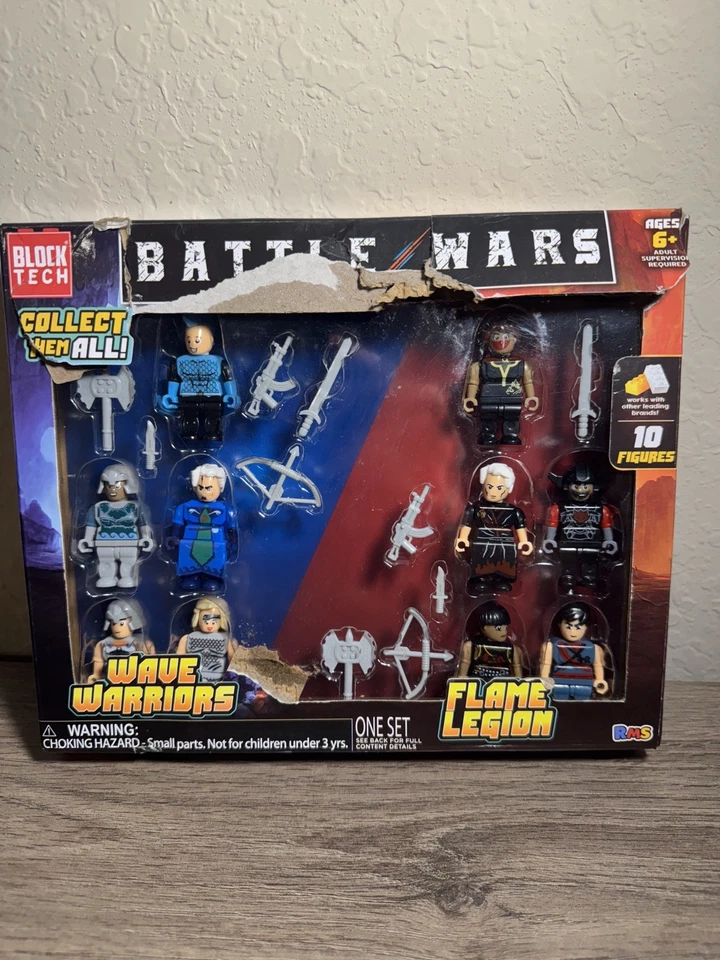 Battle Wars de Block Tech ¡Colecciona todas!  Wave Warriors/Leyendas de la Llama  Foto 1 de 2