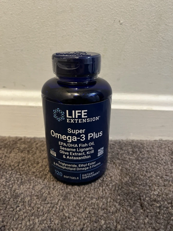 Life Extension Super Omega-3 Plus EPA/DHA lignanos de sésamo 120 cápsulas *CADUCIDAD 03/2027* Foto 1 de 4
