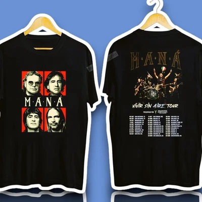 Camisa Unisex Mana Vivir Sin Aire Tour 2025 Concierto Algodón Talla Completa S a 5XL Foto 1 de 4