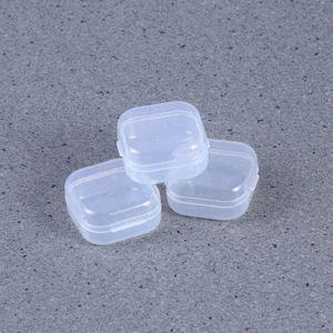Contenedor de almacenamiento de caja de plástico pequeña de 24 piezas estuche transparente rectangular transparente - Imagen 1 de 11