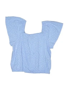 THREE PINK HEARTS Boys Blue Sleeveless T-Shirt Medium kids - Picture 1 of 2