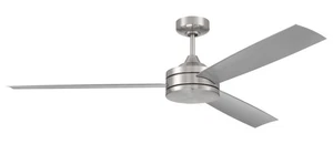Brushed Polished Nickel 62"Ceiling Fan from the Inspo 62 Collection - Picture 1 of 1