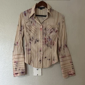 Parasuco Damen geblümtes Button Down Shirt mit Statement Ärmeln Gr. XS - Bild 1 von 21
